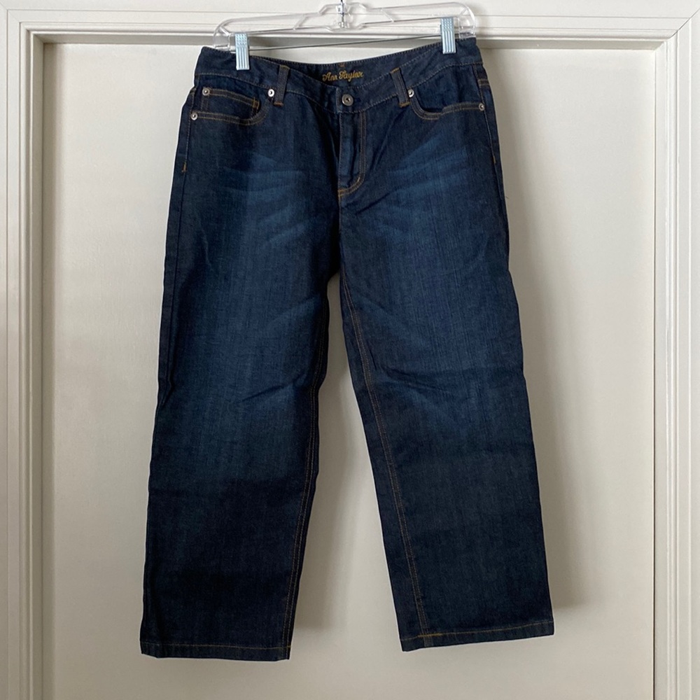 Ann Taylor Jean capris size 8